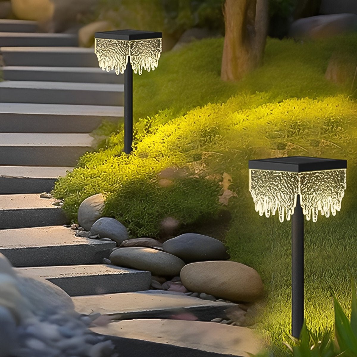 27.56'' Square Waterproof Outdoor Lawn Landscape Light