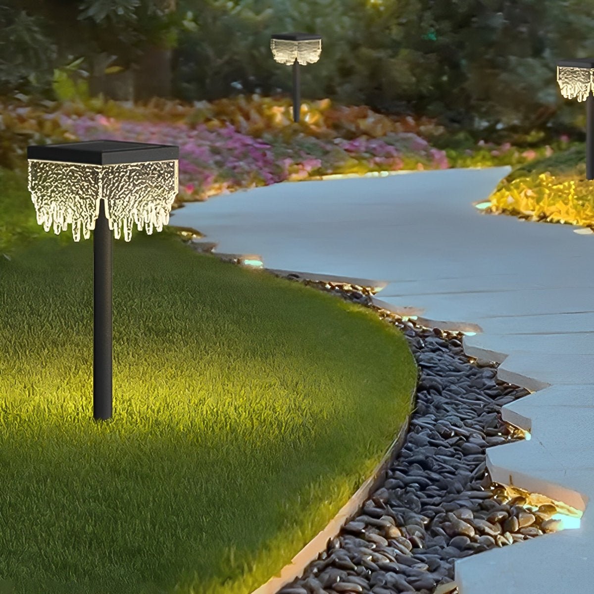 27.56'' Square Waterproof Outdoor Lawn Landscape Light