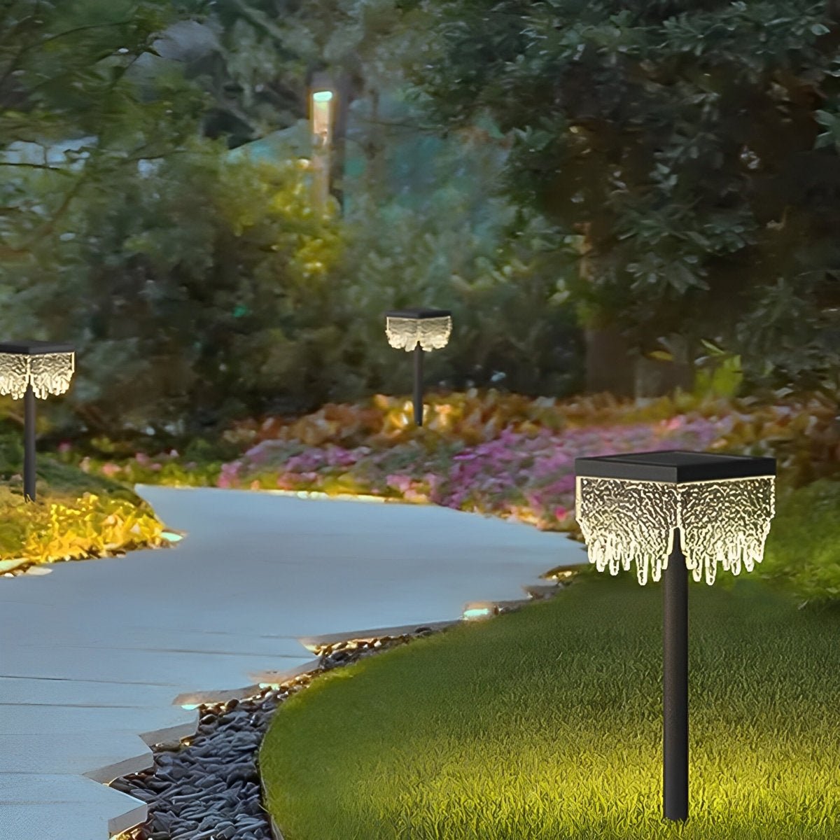 27.56'' Square Waterproof Outdoor Lawn Landscape Light
