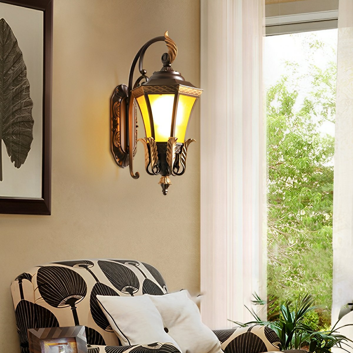 Vintage Hexagon Casa Marseille Waterproof Outdoor LED Porch Wall Lights