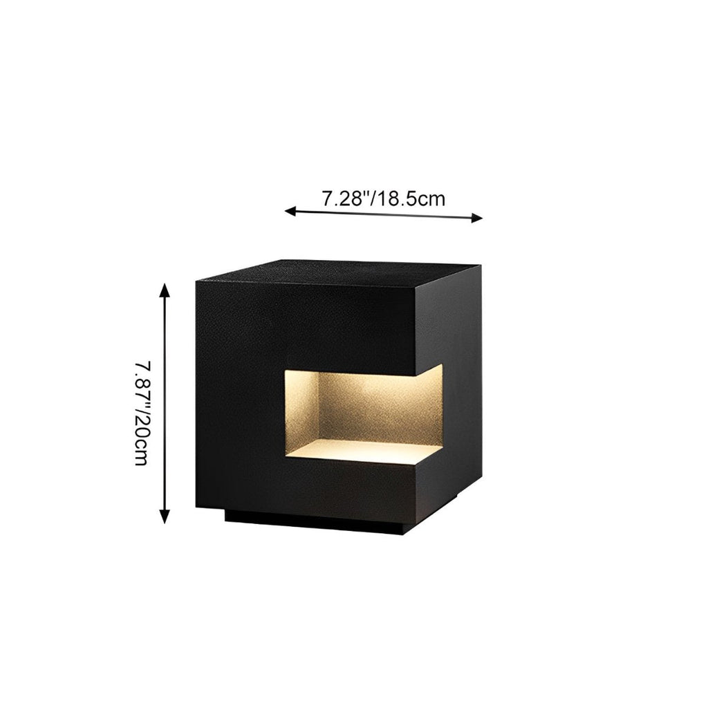 Waterproof Cube LED Outdoor Post Lights